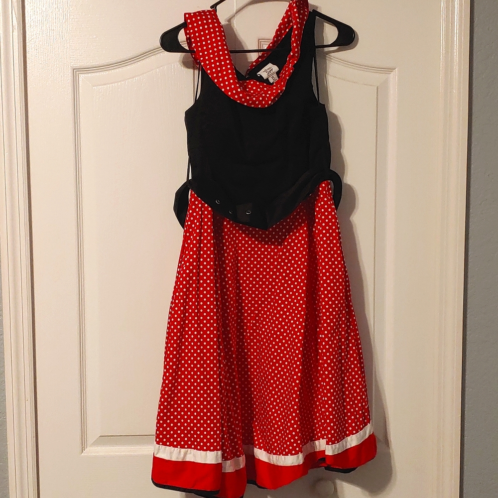 Minnie Mouse Disney Parks Dress Shop Off the Shoulder Dress